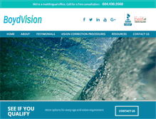 Tablet Screenshot of boydvision.ca